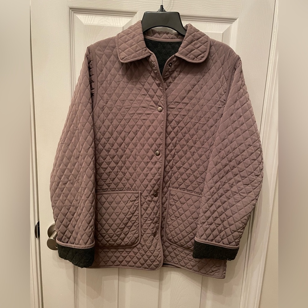 Quilted Utility Jacket - Brown